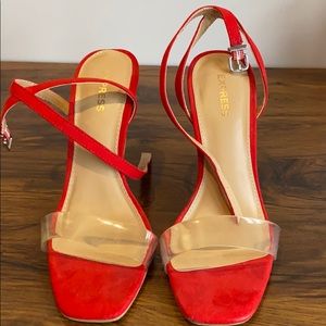Express high heel open toe sandals